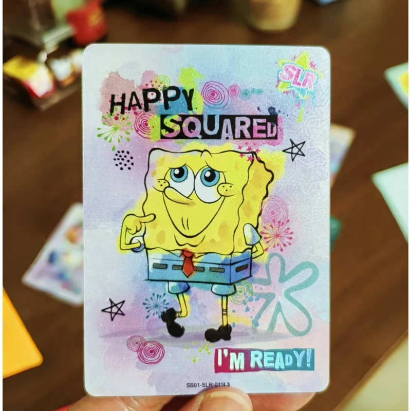 

KAYOU SpongeBob SquarePants Collection Cards Classic Animation Fun Time Series Theme BP OR UR Character Trading Cards Kids Gifts
