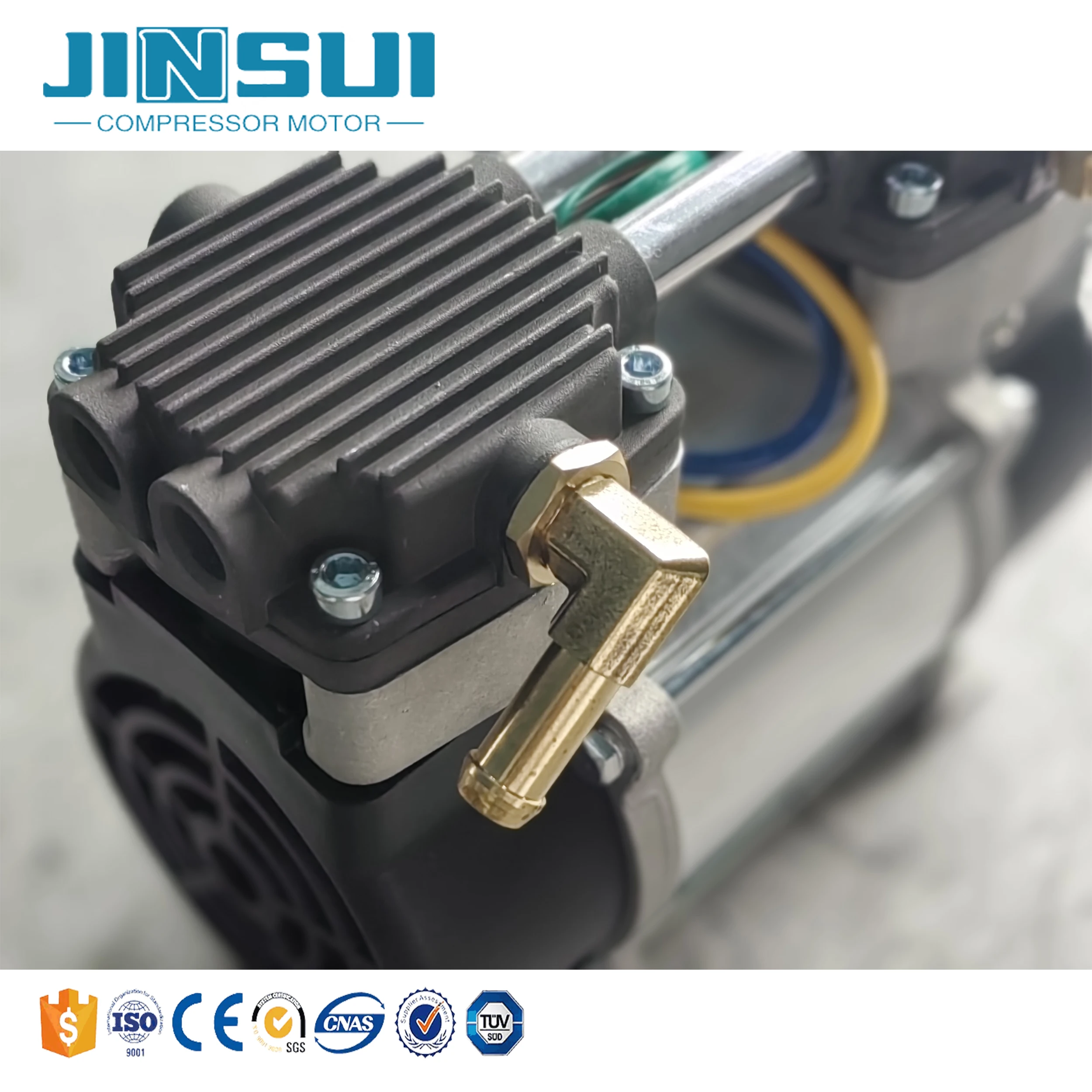 Luchtpomp 12V DC borstelloze zuigercompressorpomp voor auto