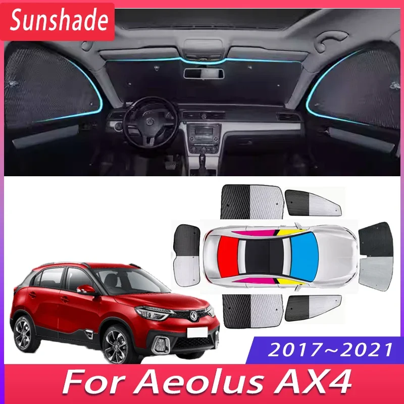 Car Sunshade For Aeolus AX4 2017~2021 2018 2019 2020 Auto Heat Insulation Sun Protection Sunshade Windshield Visor Accessories