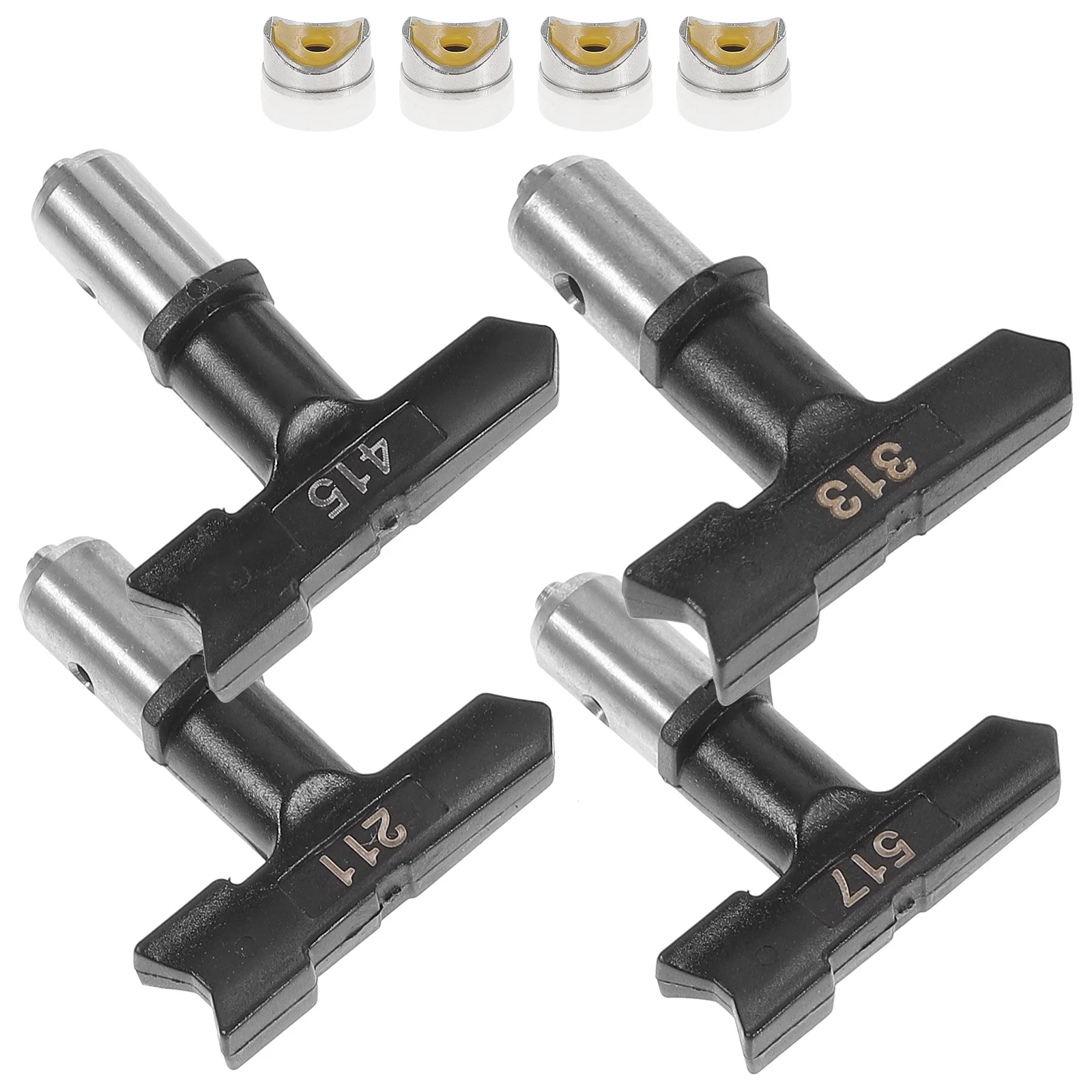 4Pcs Spray Paint Tip Stainless Airless Sprayer Nozzle Durable Plastic for Home Decoration Industrial Paint Sprayer Parts