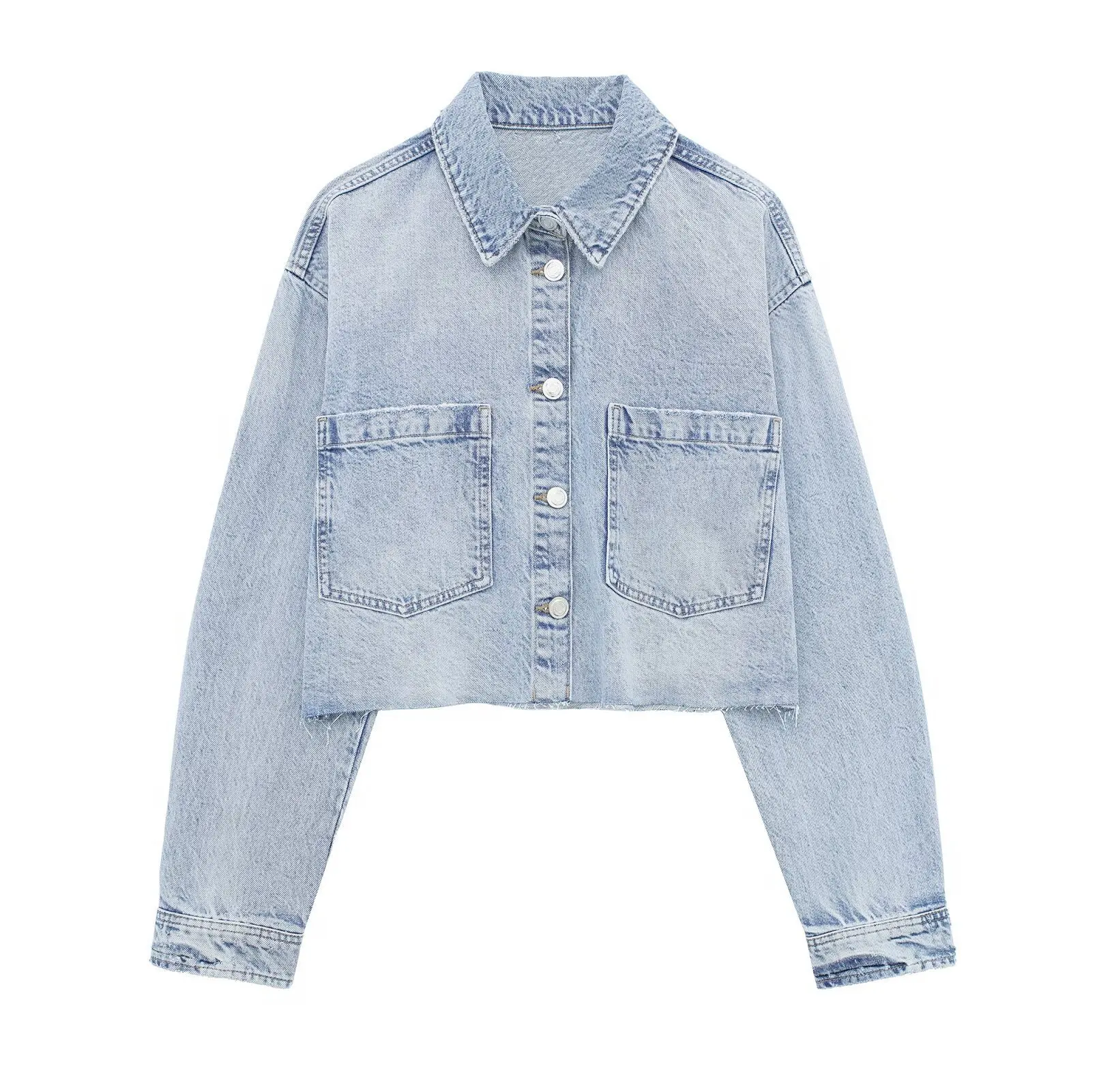 Women's Denim Jacket Jacket 2024 Spring/Fall Casual All-in-one denim jacket jacket