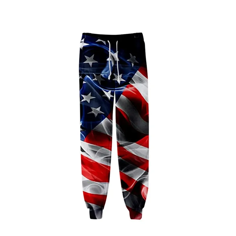 Printed Sweatpants Harajuku Joggers Pants Track Pants Streetwear Men/women Trousers New USA National Flag 3D Pencil Pants