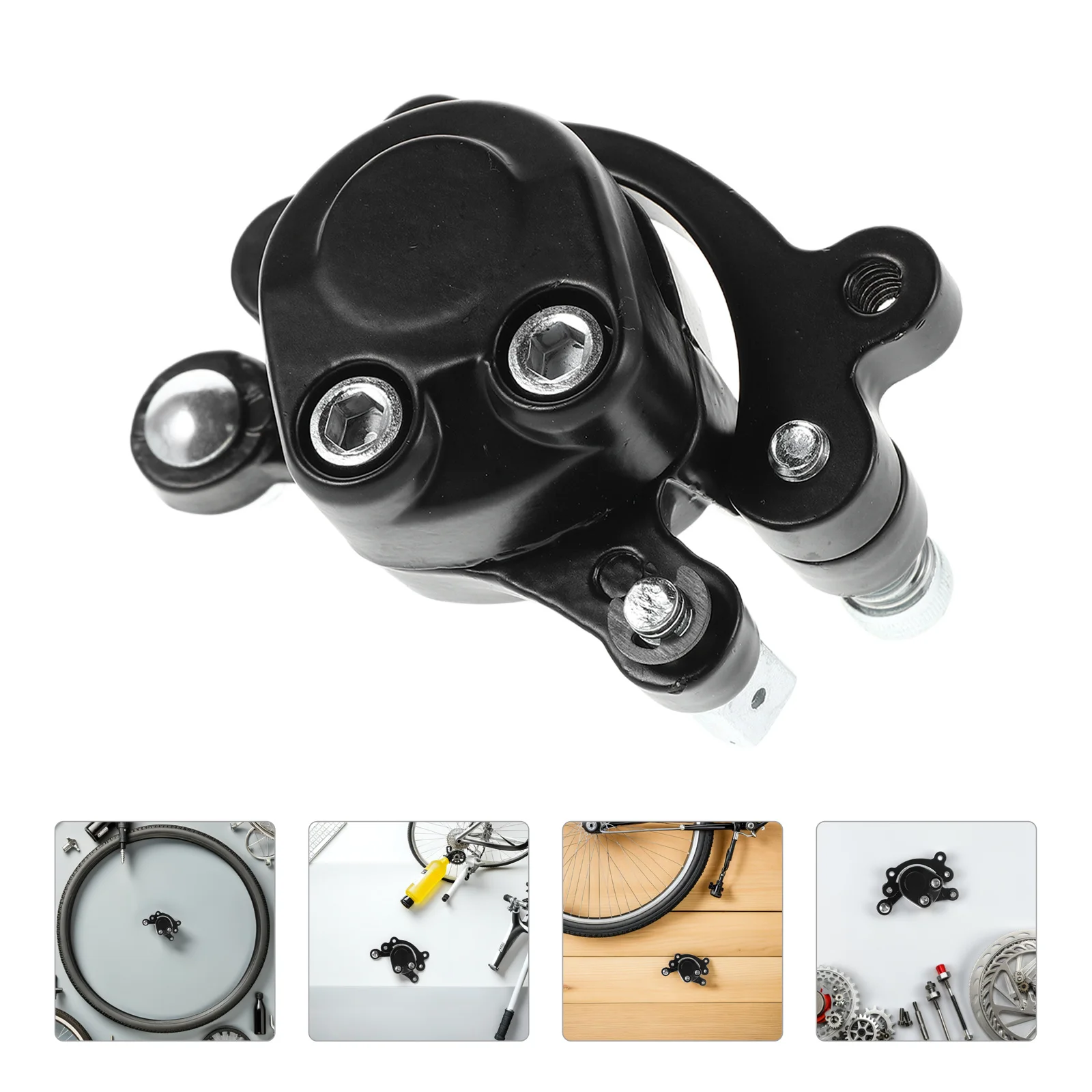 

1Set Motorcycle Rear Disc Brake Caliper Kit Mountain Bike Caliper Replacement High Temperature Resistant Brake Pads Mini Bike