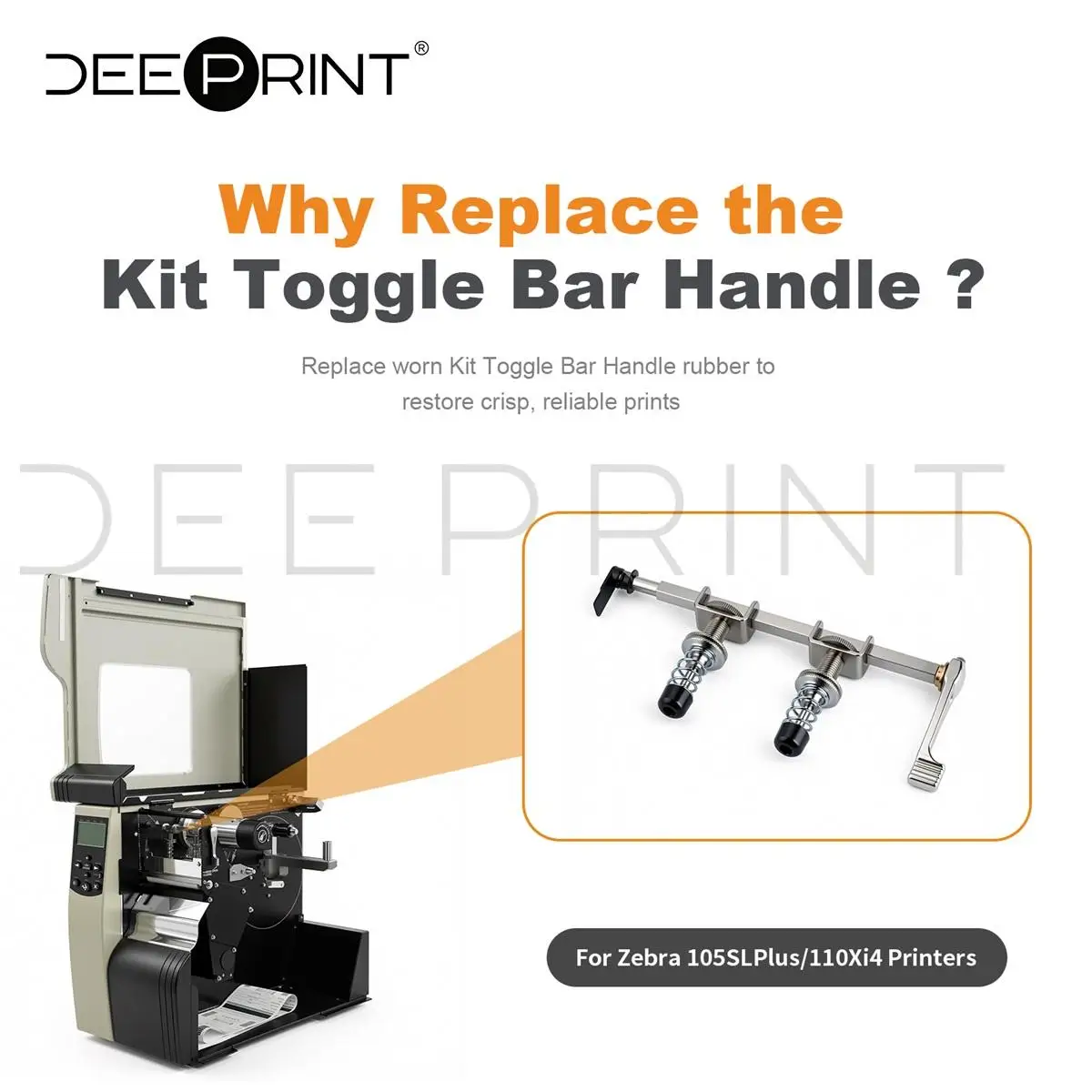 G41022M Kit Pivot Bar Toggle Bar for Zebra 110Xi3 110XiIII 110Xi4 Printer | 180-days Warranty