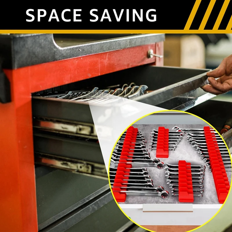 ABNO-레드 렌치 보관 랙, 정리함 및 거치대 23 개 렌치