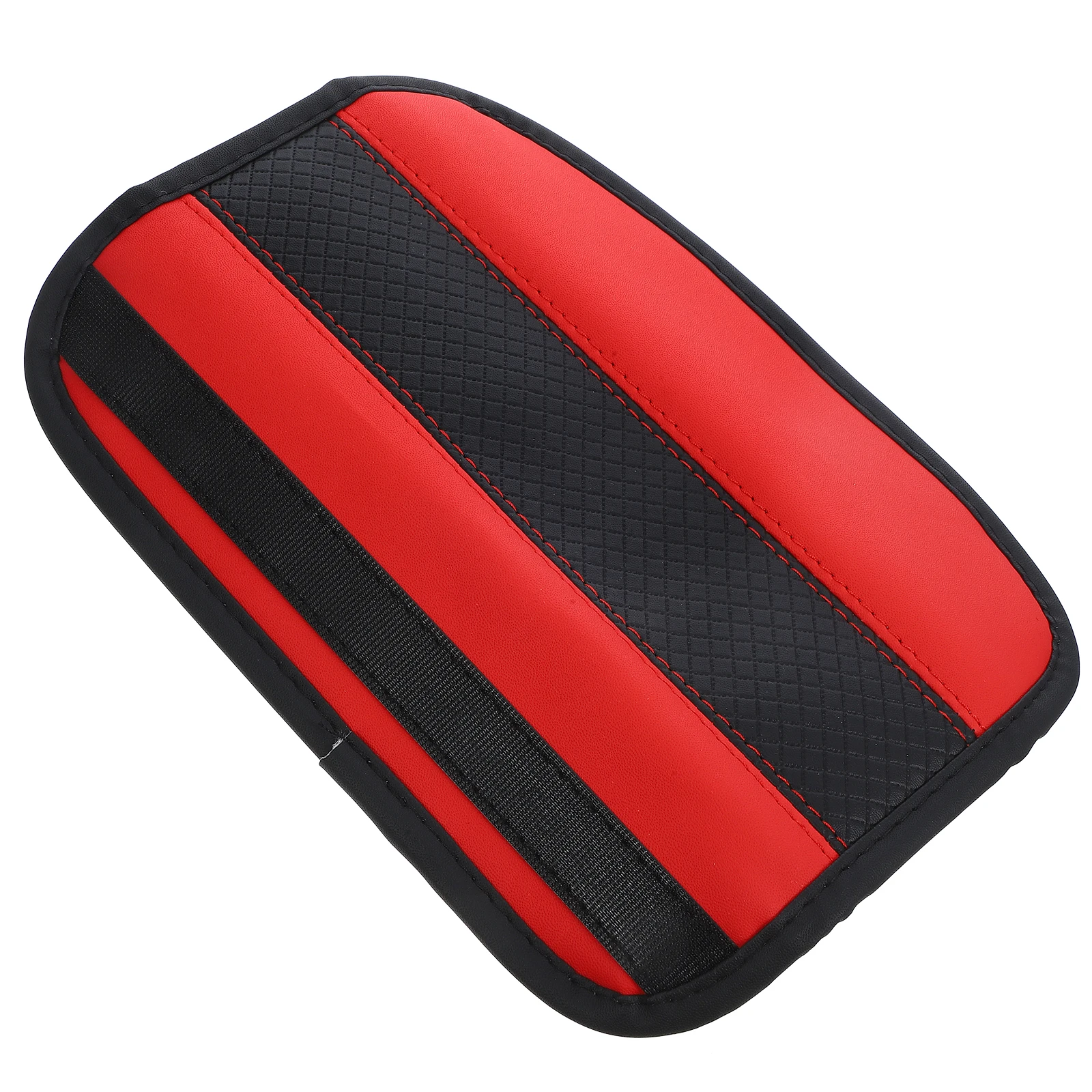 

1 Pc Covers Black Red PU Car Accessories Shoulder Guard Safety Belt Pads Pressure Relieving Holder Stylish