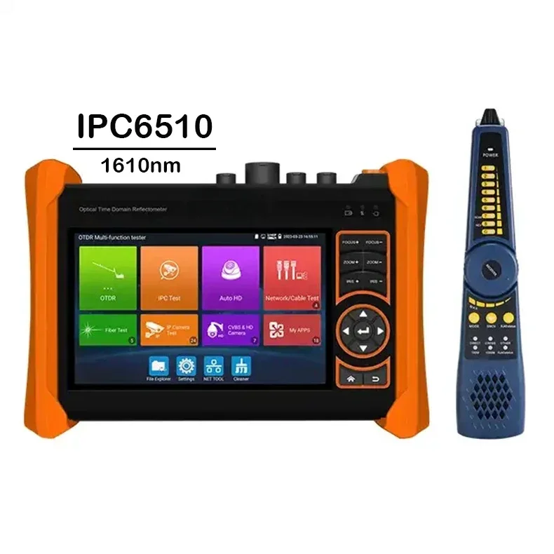 Ipc 6510 Ip Camera  Tester Vga Input 4k Digital Cable Tracer Optical Power Meter Visual Fault Locator