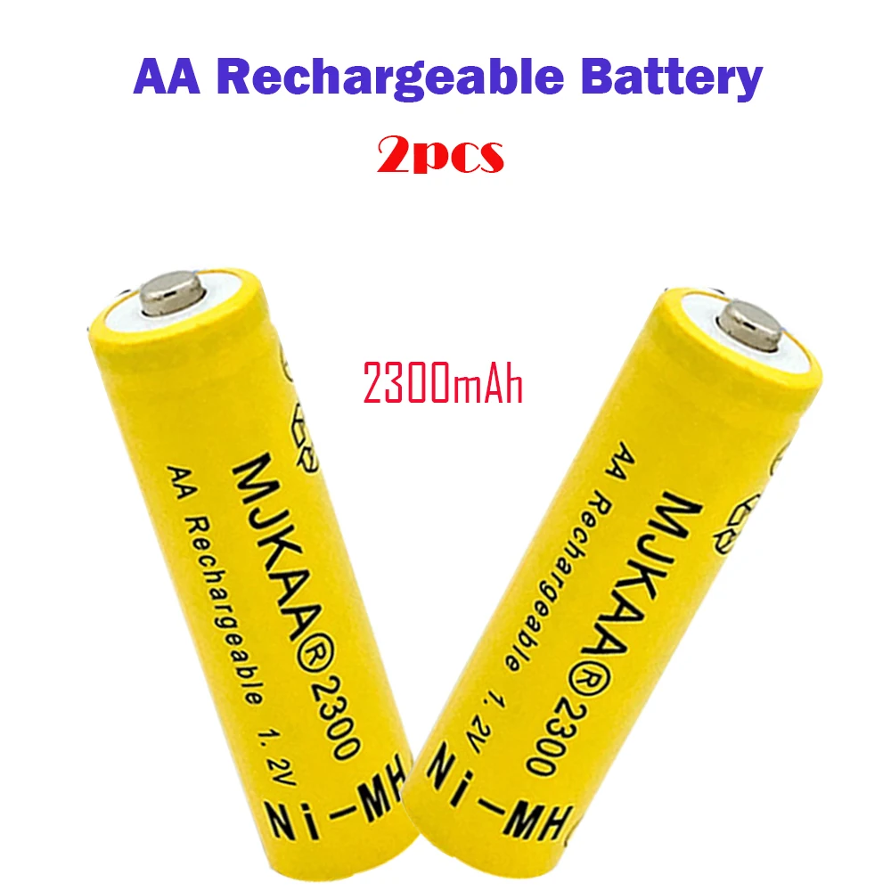 

AA 2/4/6/8PCS 1.2V 2300mAh Rechargeable Battery High Qualit 2A NI-MH Rechargerable Batteries For Remote Control Pre-Charged