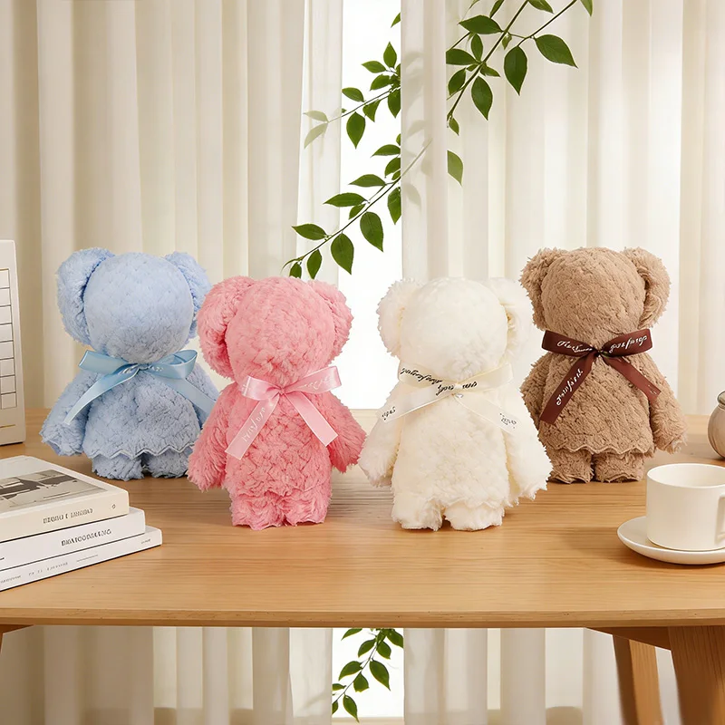 

1-10Pcs Teddy Bear Towel Gift for Baby Shower Kids Birthday Party Favors Wedding Anniversary Guests Gift Christmas Easter Decor