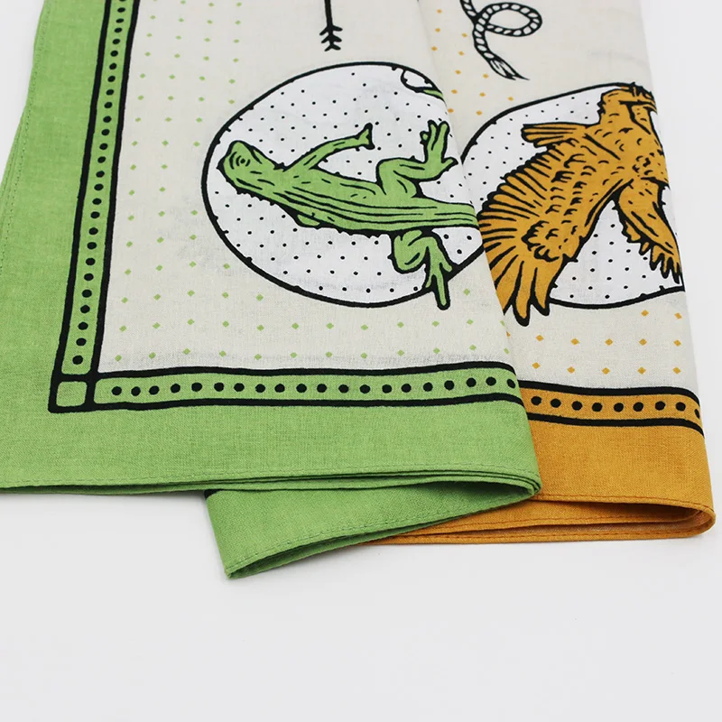 Cotton Headscarf Headband Neckerchief Headwear Square Scarf Keep Nature Printed Bandana
