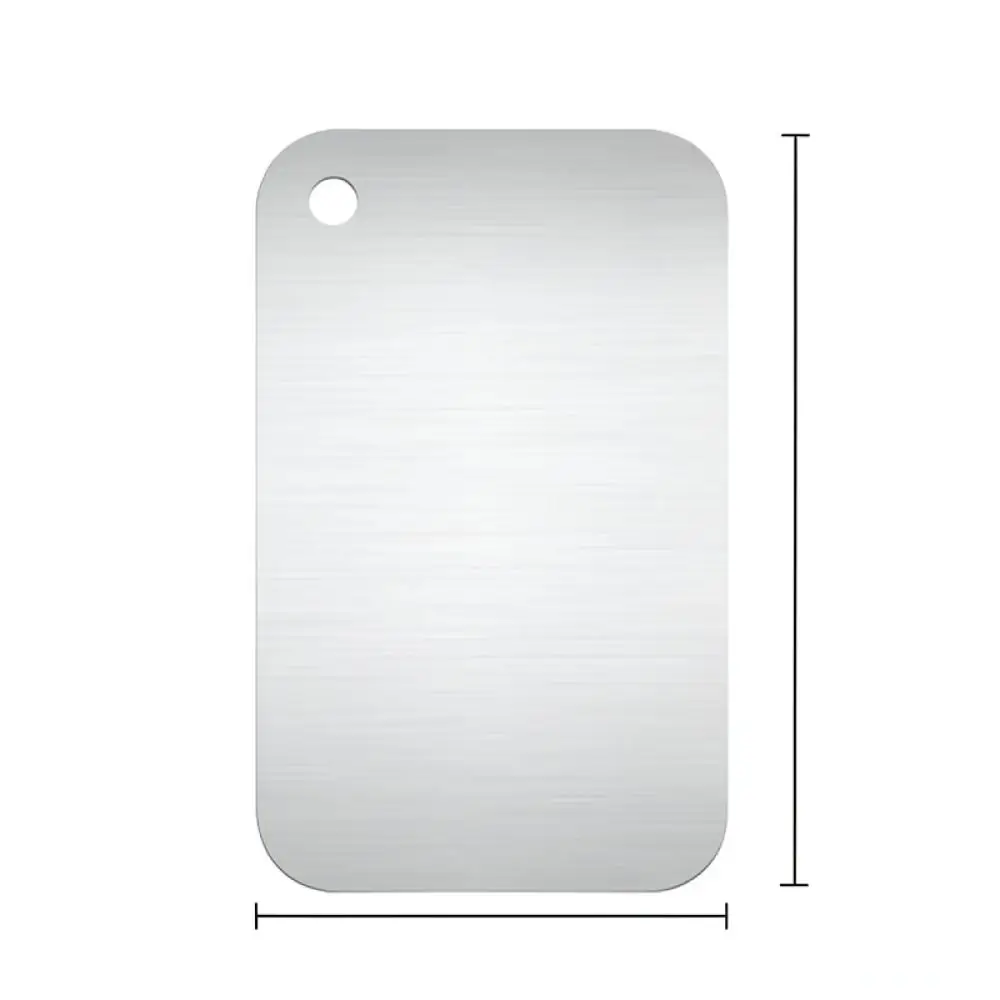 Large Stainless Steel Chopping Board Thickened Food Grade Kitchen Cutting Block Anti Slip Surface Hygienic Slab