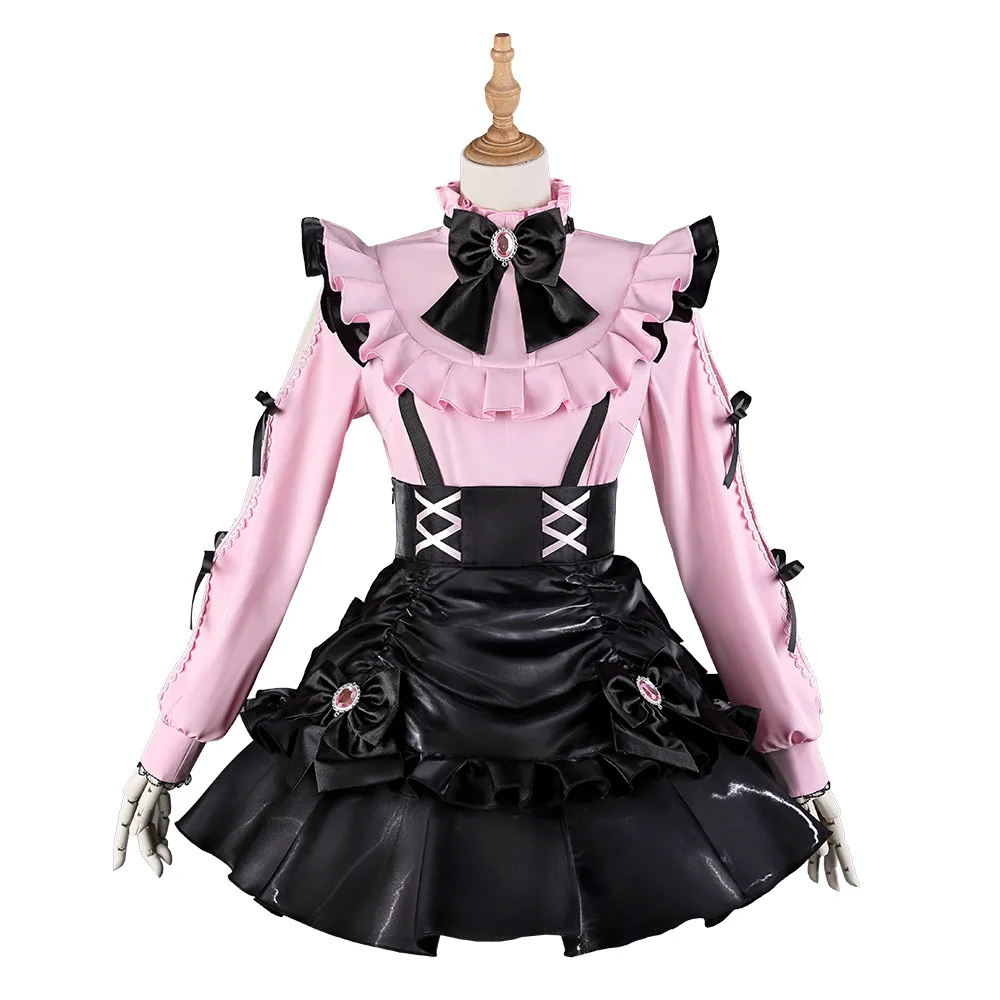 

Anime LoveLive! Cosplay Costume Nijigasaki High School Idol Club Konoe Kanata Kawaii Maid Uniform for Women Girls Customized