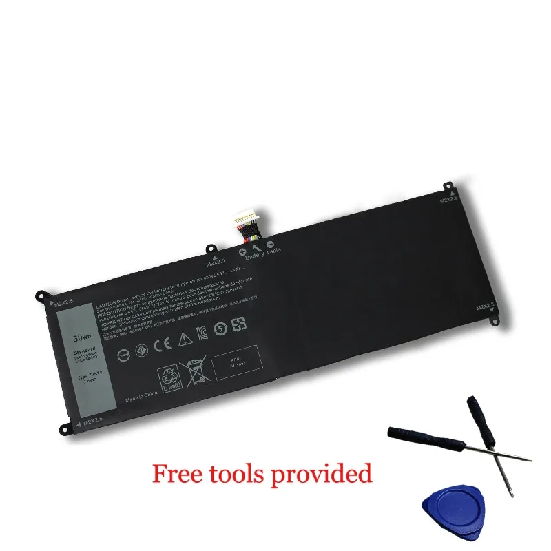 

Аккумулятор для ноутбука 7VKV9 для Dell XPS 12 9250 Latitude 12 7000 7275 9TV5X V55D0 7,6 В 30 Втч