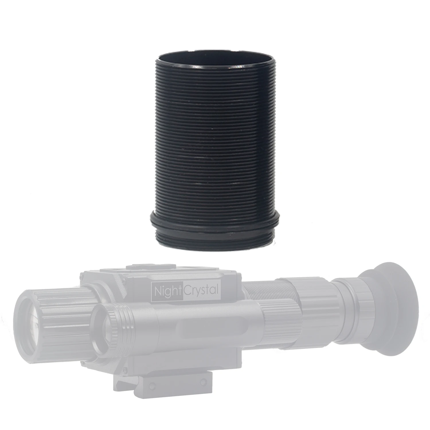 Tubo de Lente de Dioptrías Extendido para Visores Nocturnos Megaorei NK008, M5, Extensión de Ocular Metálica Larga para Cazadores con Miopía