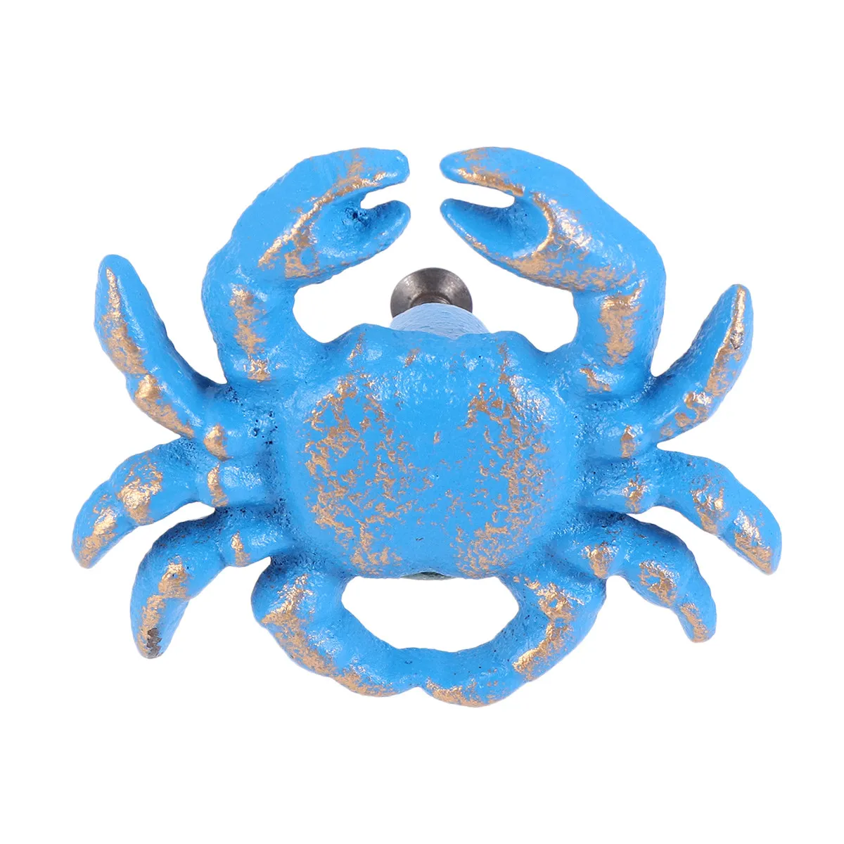 Ocean Blue Vintage Nautical Drawer Knob Cast Iron Cabinet Handle for Kitchen Cupboard Dresser Chest Door Pull Modern Home Decor