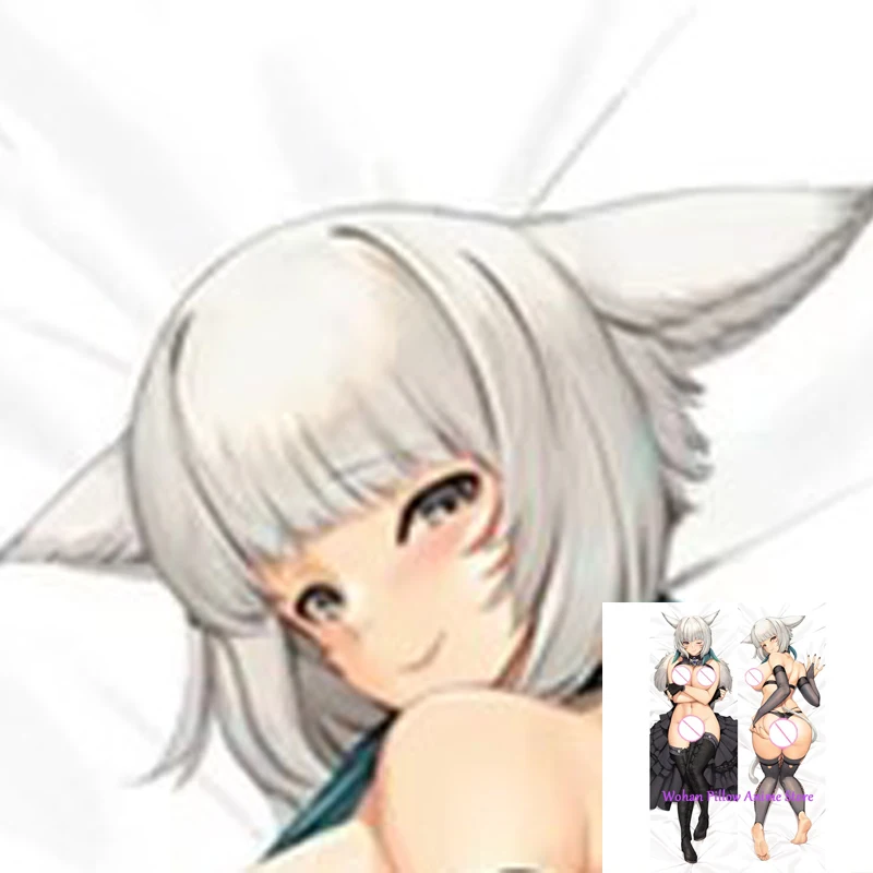 

Dakimakura Anime Pillow Cover Y’shtola Double Sided Print Life-size Halloween Christmas Decoration