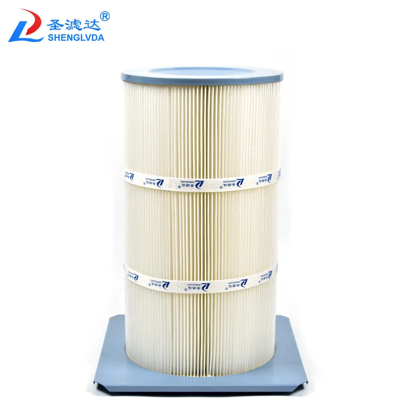 Square Chuck End Cover Dust Filter Cartridge Top-mounted Dust Filter Cartridge