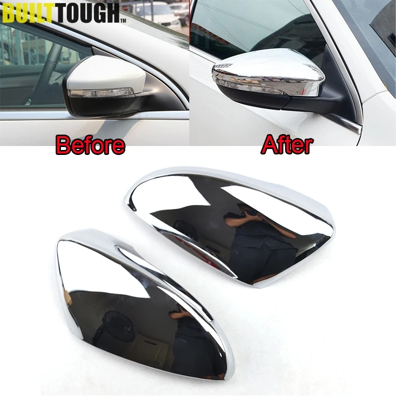 Accessories Fit For Vw Passat Cc B7 Door Side Wing Mirror Chrome Cover Cap Rear View Trim