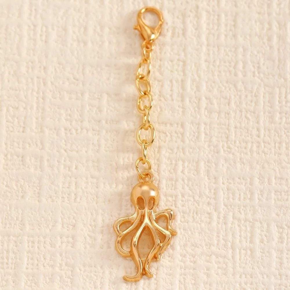 Alloy Bikini Clothing Pendant Starfish Turtle Fish Ocean Theme Keychain Versatile Oil Dripping Flower Beach Swimwear Jewelry