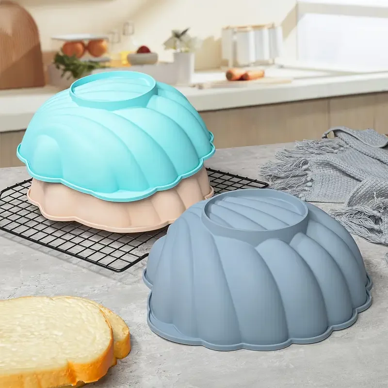 

Силиконовая форма для торта в виде ракушки — для выпечки десертов на океанской тематике, с антипригарным покрытием и легким освобождением