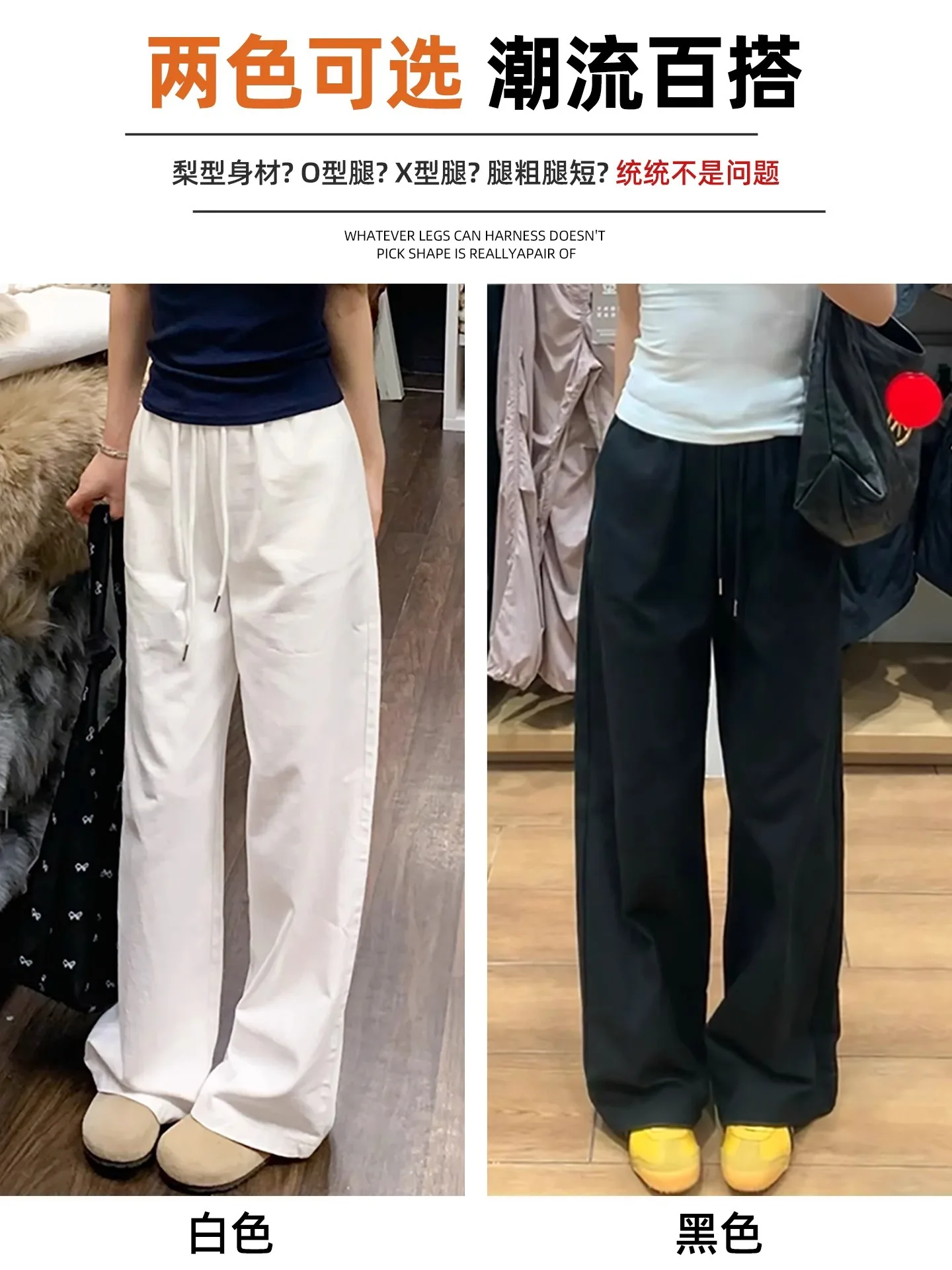 بنطال ذو قصة أرجل واسعة من القطن للنساء شتوي من الصوف مضلع سميك بطانة شيربا دافئة حرارية مريحة مبطنة بسيطة