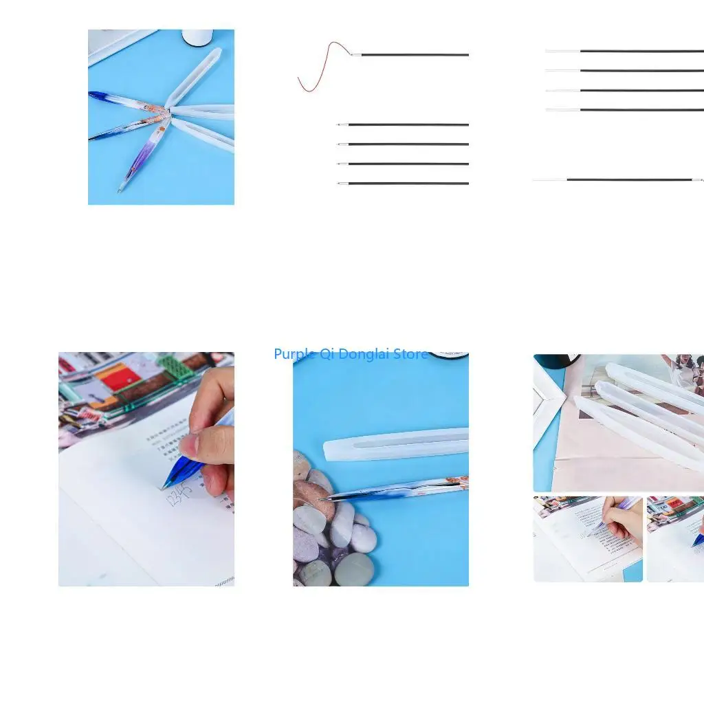 L21E Soft And Bendable Silicone Ballpoint Pen Mold Great For Handmade Crafts And Educational Use Jewelry Making Tool