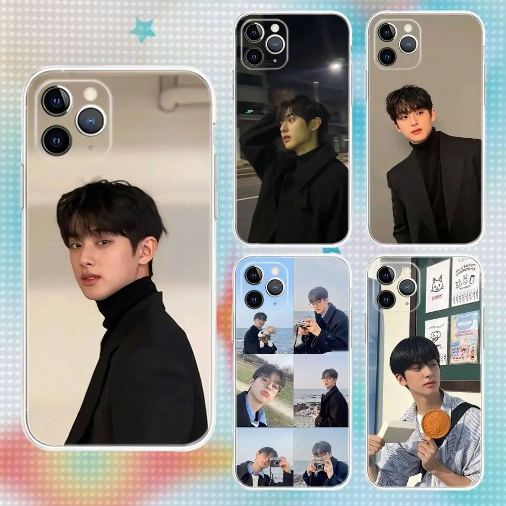 

Kim Min Kyu Phone Case For iPhone 16,15,14,13,12,11 Pro,Max,Plus,X,XS,XR,SE,Mini Transparent Silicone Soft