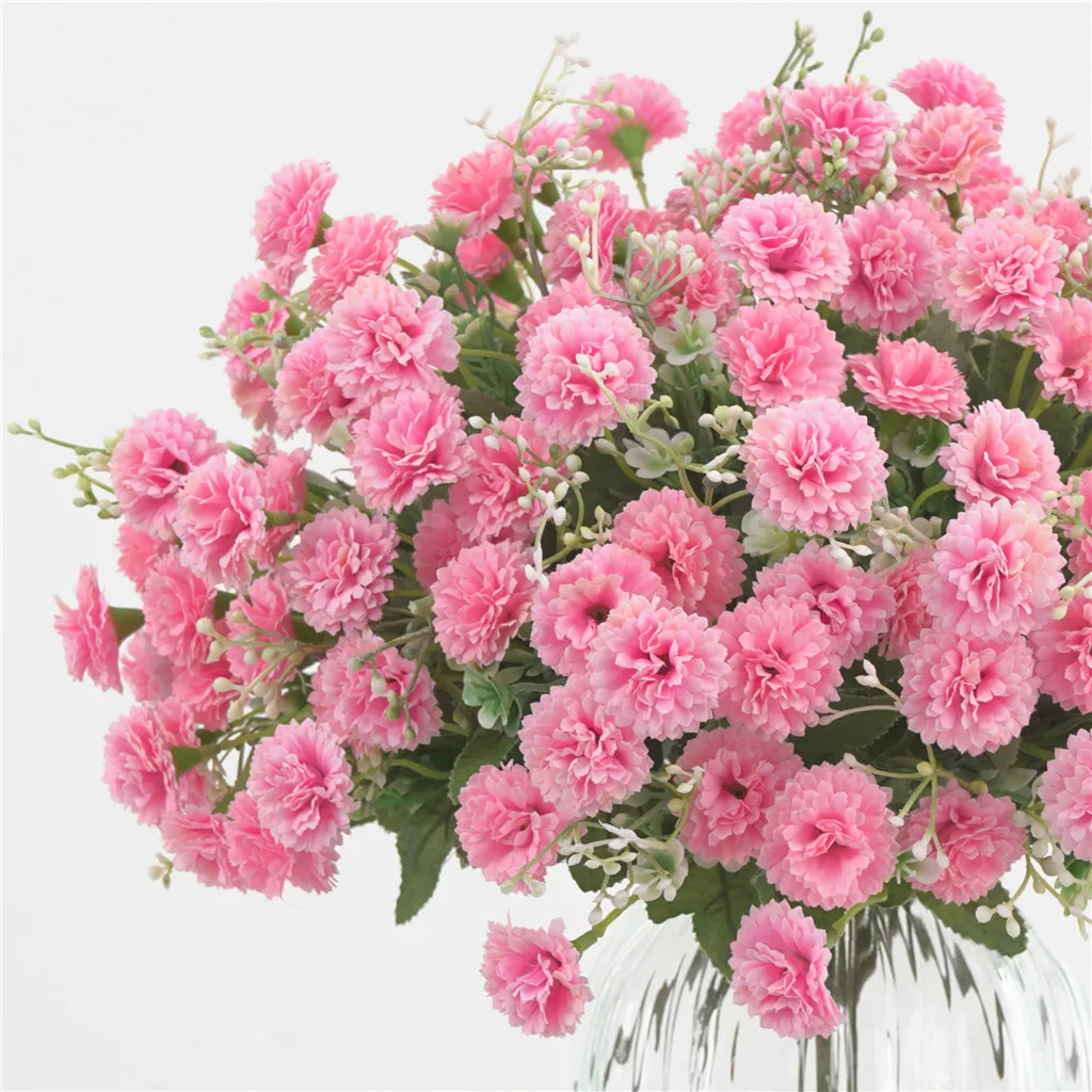 

Beautiful Carnation Artificial Flowers,European-style Small Lilac Carnation Artificial Flowers,Home Decoration,Decorations Gifts