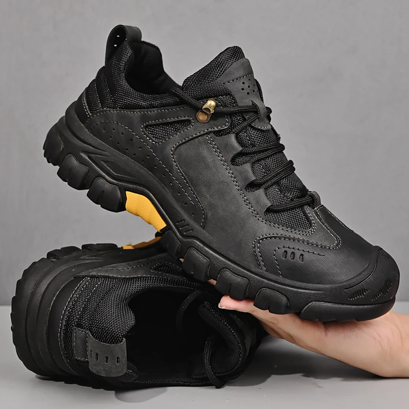 Spring Outdoor Soft Sole Camping Hiking Shoes Men Wear-resistant Sports Man Travel Casual Shoes Walking Climbing Men's Footwear