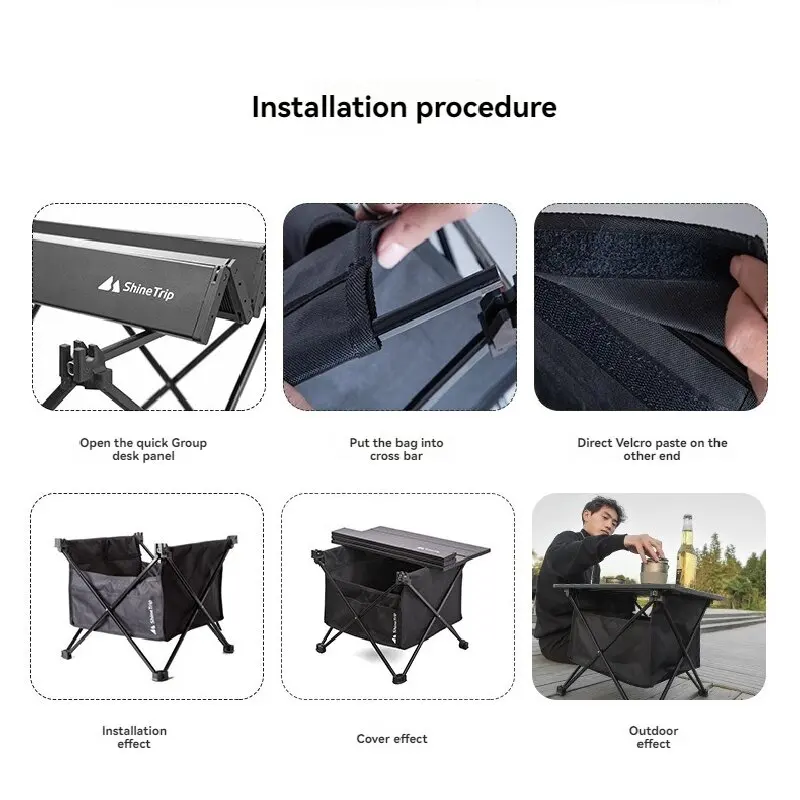 

ShineTrip Portable Outdoor Camping Folding Table for Barbecue Setting up Stall And Picnic