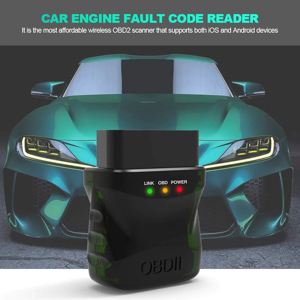 ELM327 V2.1 lettore di codici di errore del motore dell\'auto Scanner Obd2 Scanner digitale Bluetooth EOBD per IOS/Android