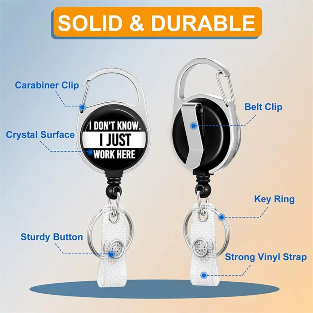 Portátil Retrátil Titular Do Cartão De Identificação, Slide Abrir Bordas Suaves, Nome Tag Tampa Do Cartão, Abastecimento De Escritório, 1 Conjunto