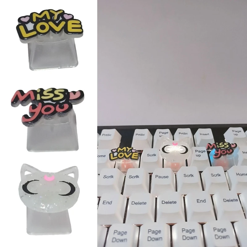 Backlight ABS Keycap Lovely Letters Keycap Mechanical Keyboard