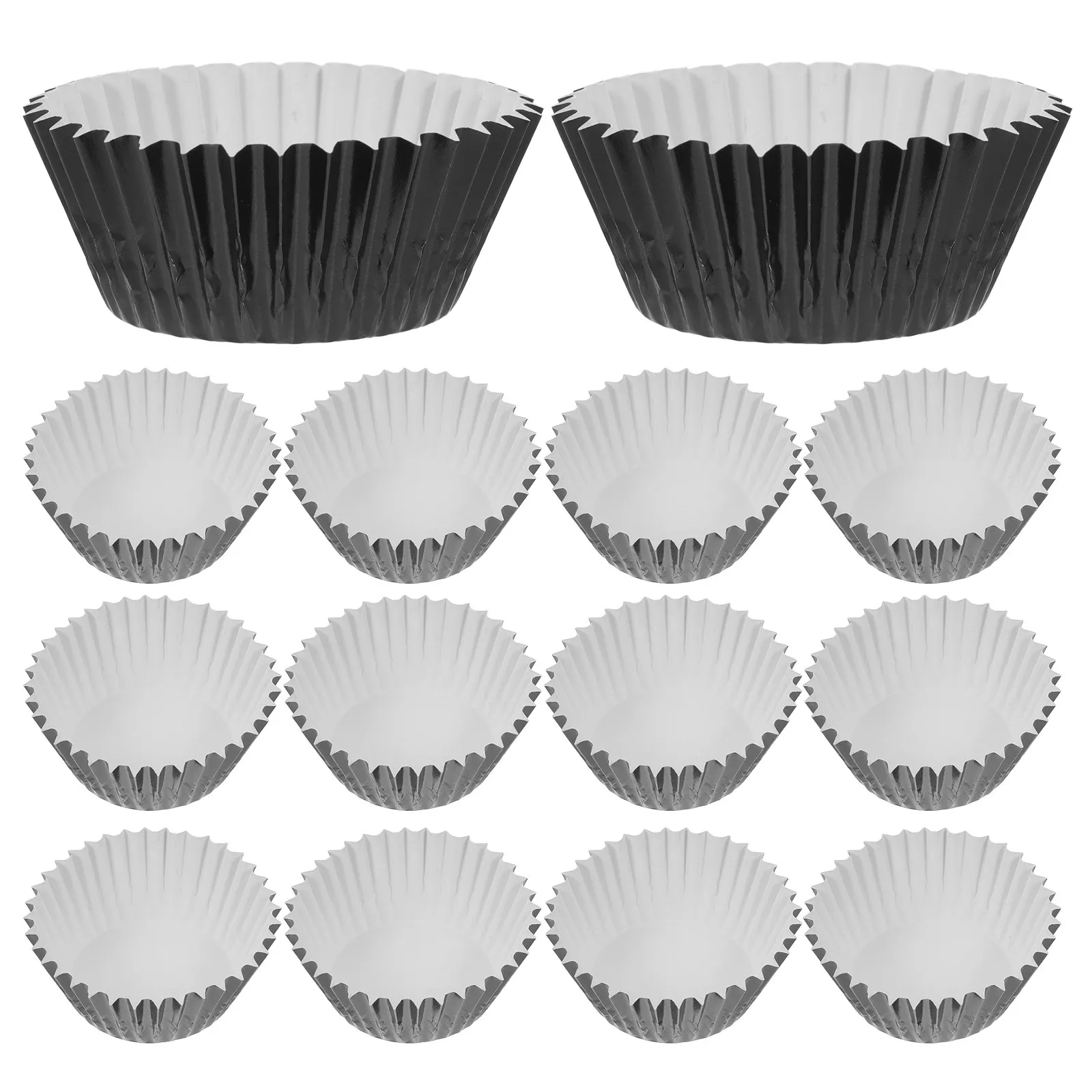 100Pcs Egg Tart Cup Baking Liners Foil Pudding Cups for Oven Air Fryer Reusable Baking Supplies Cupcake Liners