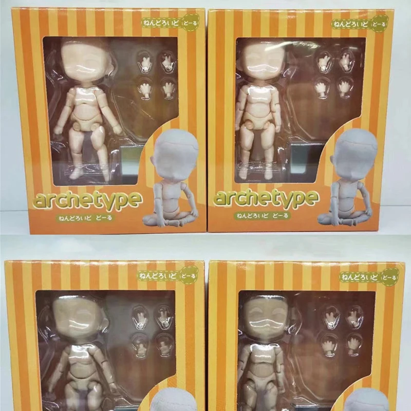

12cm Figurine Movable Action Figure Body Model GSC Mini Ob11 Doll Toys Mannequin Art Sketch Draw Figures