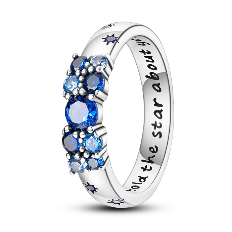 925 Sterling Silver Zirconium Devil's Eye Wedding Ring