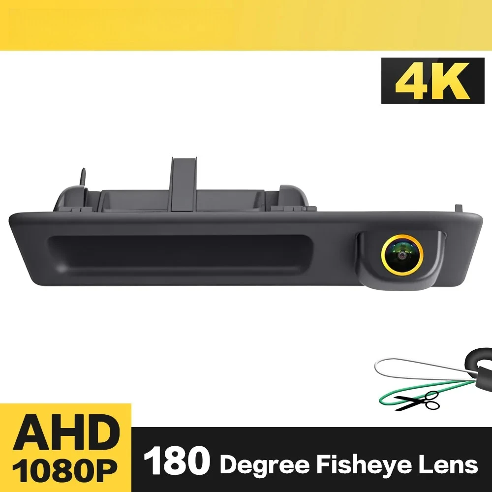

4K AHD 1080P Автомобильная камера заднего вида на ручке багажника для BMW F10 F11 F30 X3 F25 F31 F46 X1 F48 F22 3 5 серии автомобиля HD ночного видения