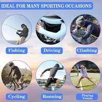 1 Pairs Arm Guard Sleeve with Thumb Hole Protective Sleeve Holders Sun UV Protection Long Arm Cover For Running Fishing Cycling 4
