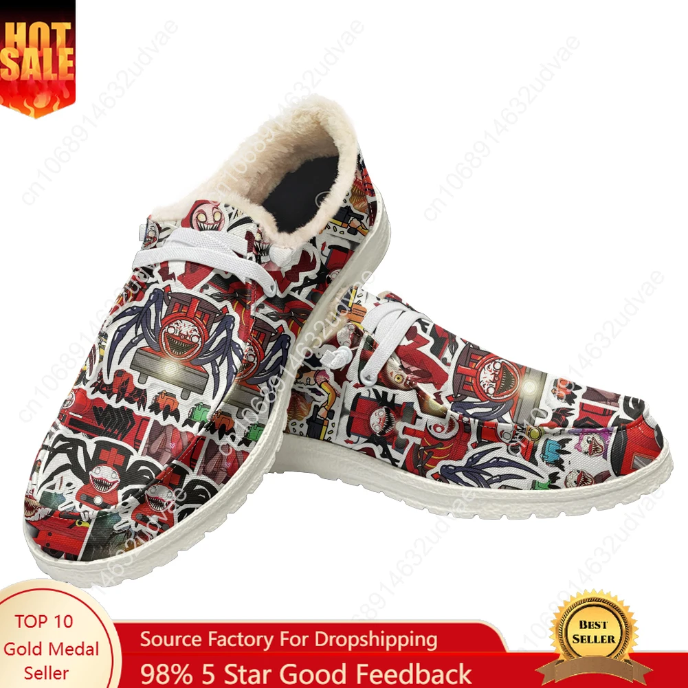 

Choo Choo Charles Plush Casual Shoes Flat Shoe Men Woman Breathable Casual Outdoor Lightweight Footwear Couple Custom Made Shoe