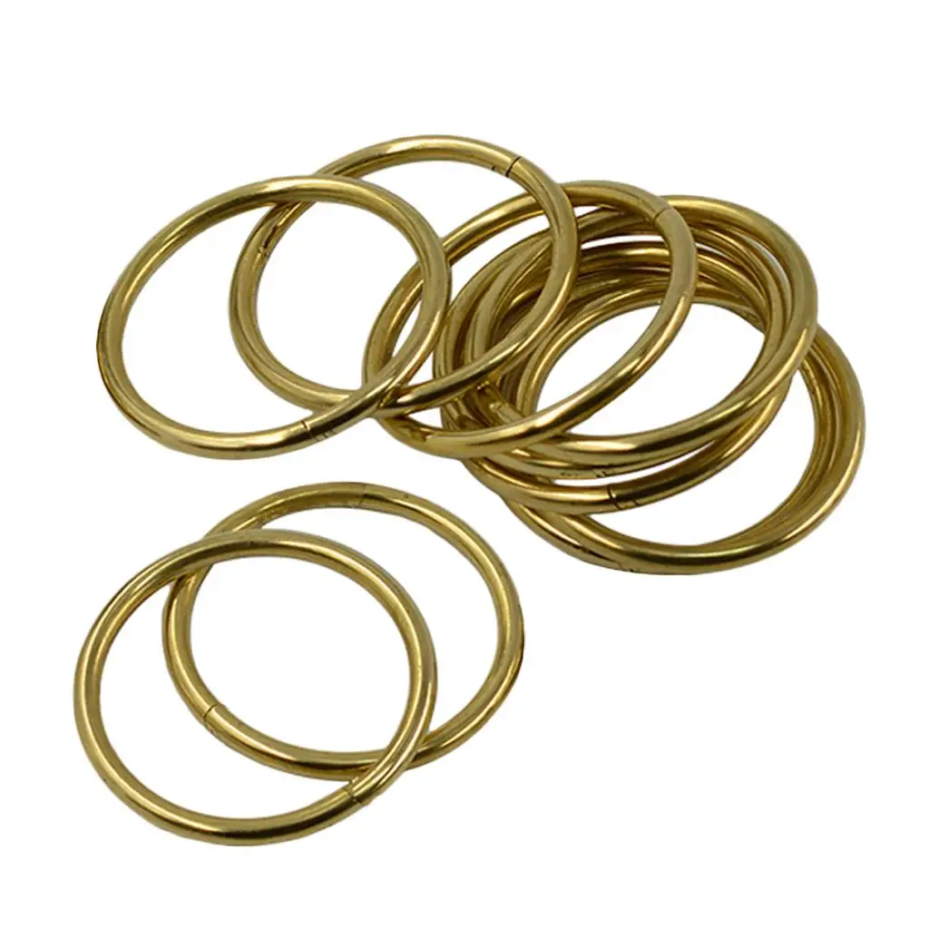 Strong Brass Auto Lock Snap Clip Keyring Jewelry Clasps Hooks Findings for Key Ring Bag Decorative DIY