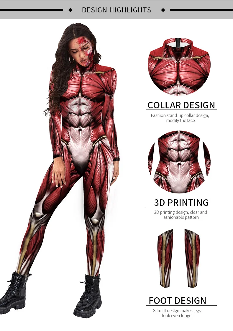 بذلة عضلية للجنسين مع ملابس محاكاة حيوية عالية الدقة لفتح شخصيات متعددة المتشددين #6