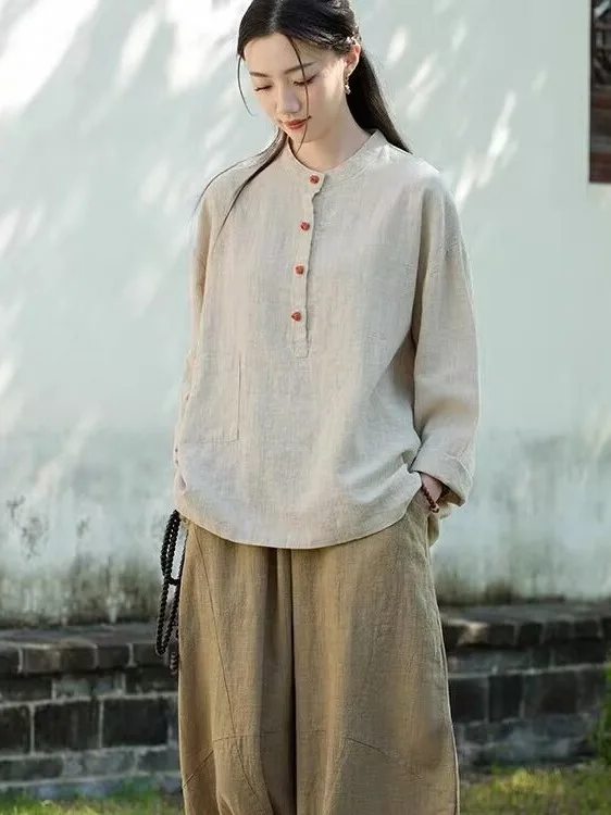 

Свободные женские кроссовки, новые китайские сле, осенне-зимние буддийские Sle Zen Faion, хлопковые длинные свеки, повседневные кроссовки средней длины