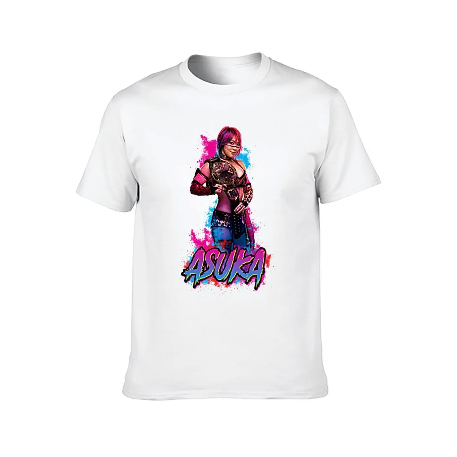 تي شيرت Asuka Asian Wrestler تي شيرت للرجال من القطن تي شيرت قطني للرجال