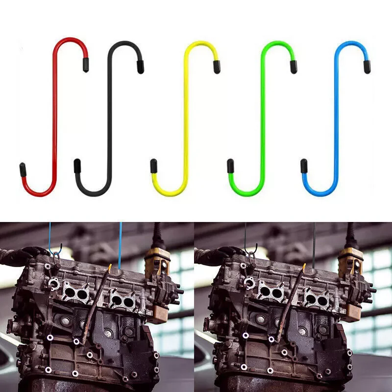 

Car Brake Caliper Hooks Auto Brake Caliper Hangers Hooks with Rubber Tips Universal Tools for Brake Bearing Axle Suspension Work