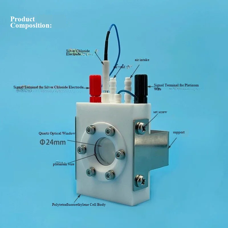 K051 photoelectrochemical cell photocatalytic electrolyte experimental spectrum electrolysis cell working area 1 square meter