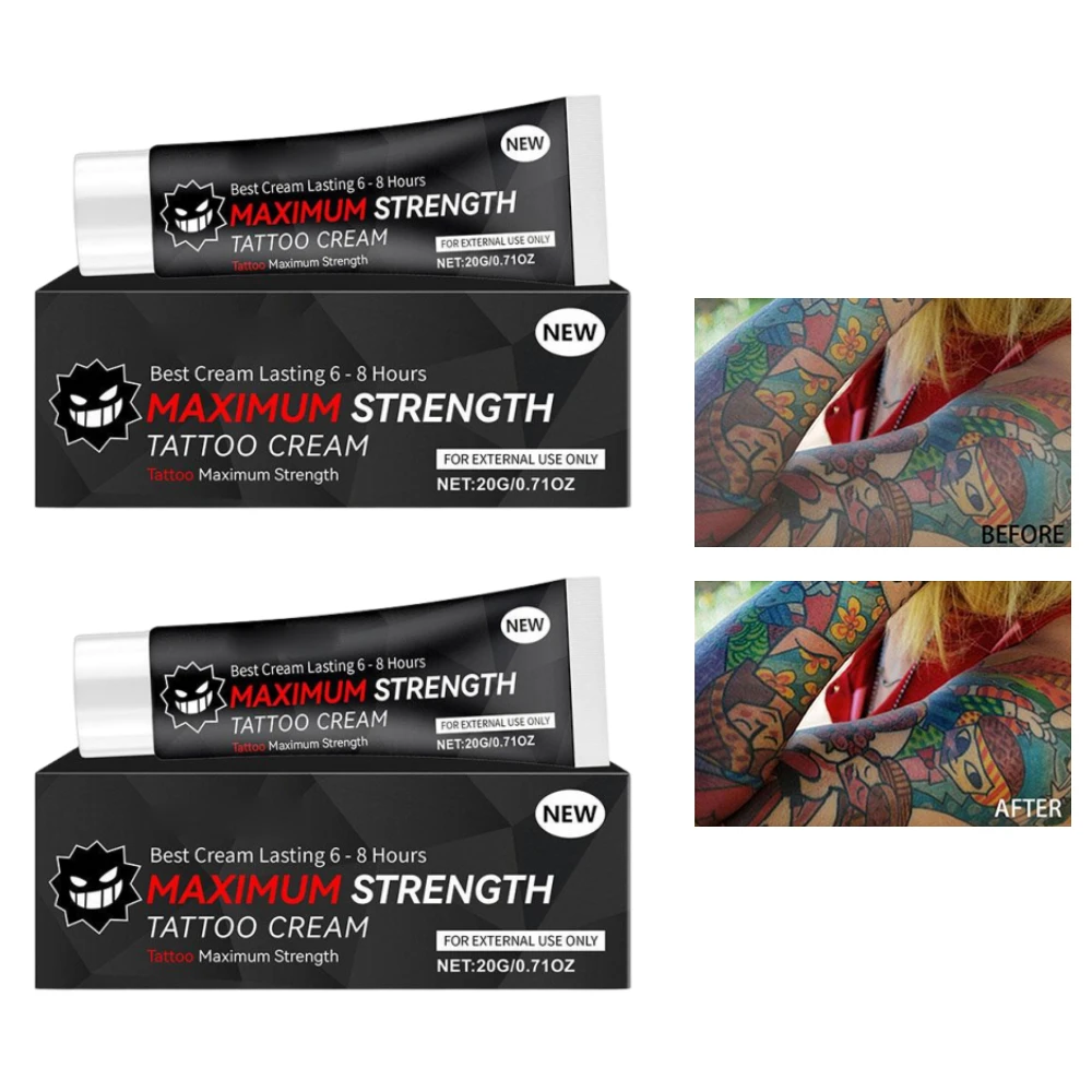 20g Maximum Strength Tattoo Cream  Color Preservation Moisturizing Anti Scar Soothing Tattoo Aftercare Repair Gel Skin Care