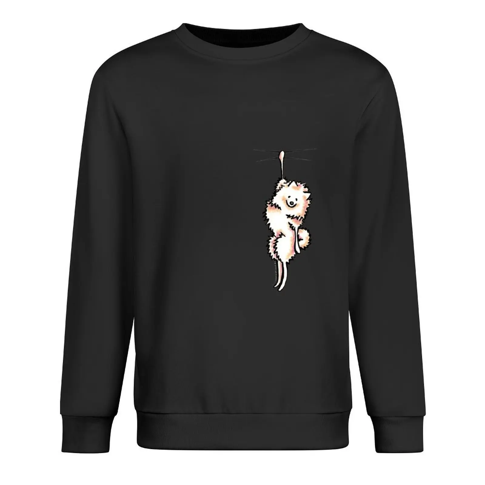 

Clingy White Pomeranian Pullover korean autumn clothes men's sweat-shirt japanese style clothes for men sweatshirt male