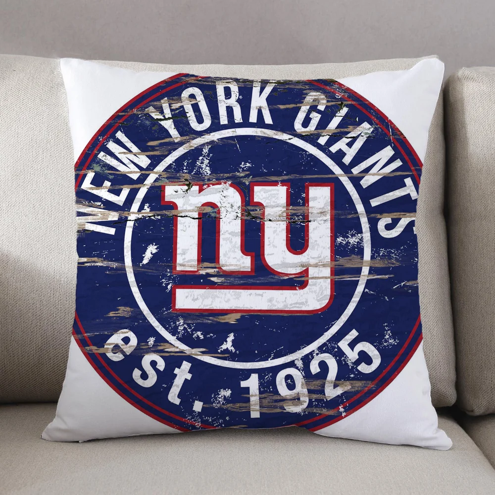 Throw Pillow Covers New York Giants Personalized Gift 45x45 Cushions Cover Decorative Cushion Decorative Pillows for Sofa Home