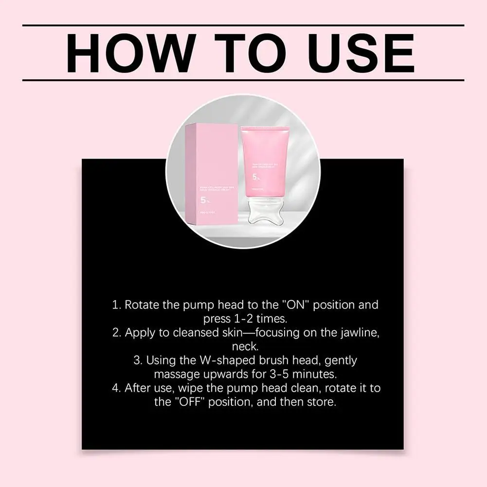 PDRN Pink Collagen Volume Multi Balm / PDRN Collagen Gua Sha Roller Halscreme Tief Hydratisierende Feuchtigkeitsspendende Aufpolsternde Gesichts- und Halscreme – Detail 14