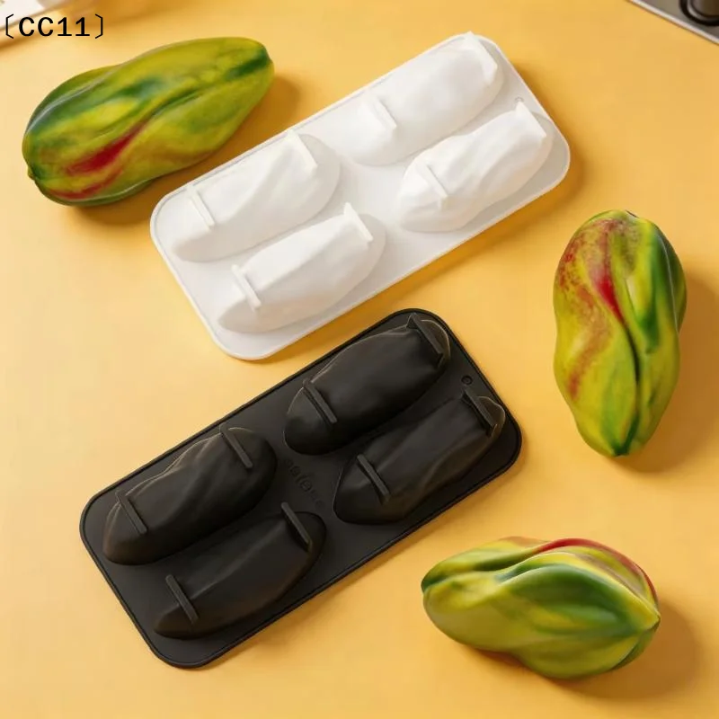 1Pcs 4 Or 12-Cavity Nut Pecan Silicone Mold Chocolate Dessert French Pastry Baking Mold Handmade Soap Aromatherapy  Mold〔CC11〕